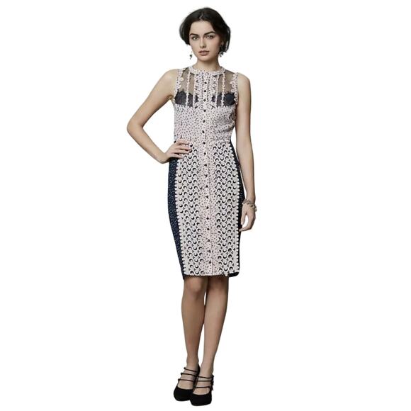 Beguile By Byron Lars Women's Lasercut sheath pencil Dress size 0 - Picture 1 of 11